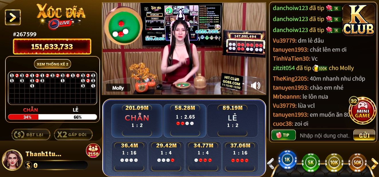 Các phiên live casino VeeWin được nhiều anh em chọn nhiều