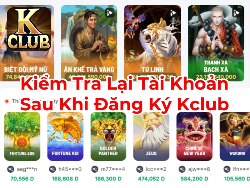 Kiểm tra lại tài khoản sau khi đăng ký VeeWin
